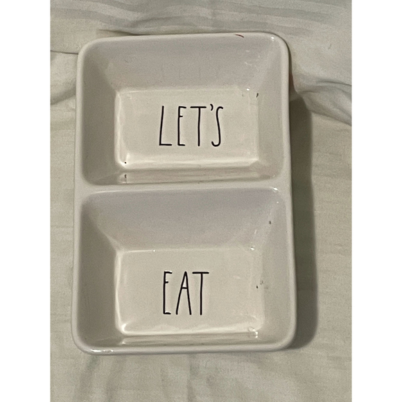 Rae Dunn Let's Eat snack tray. Excellent Condition - Picture 1 of 1